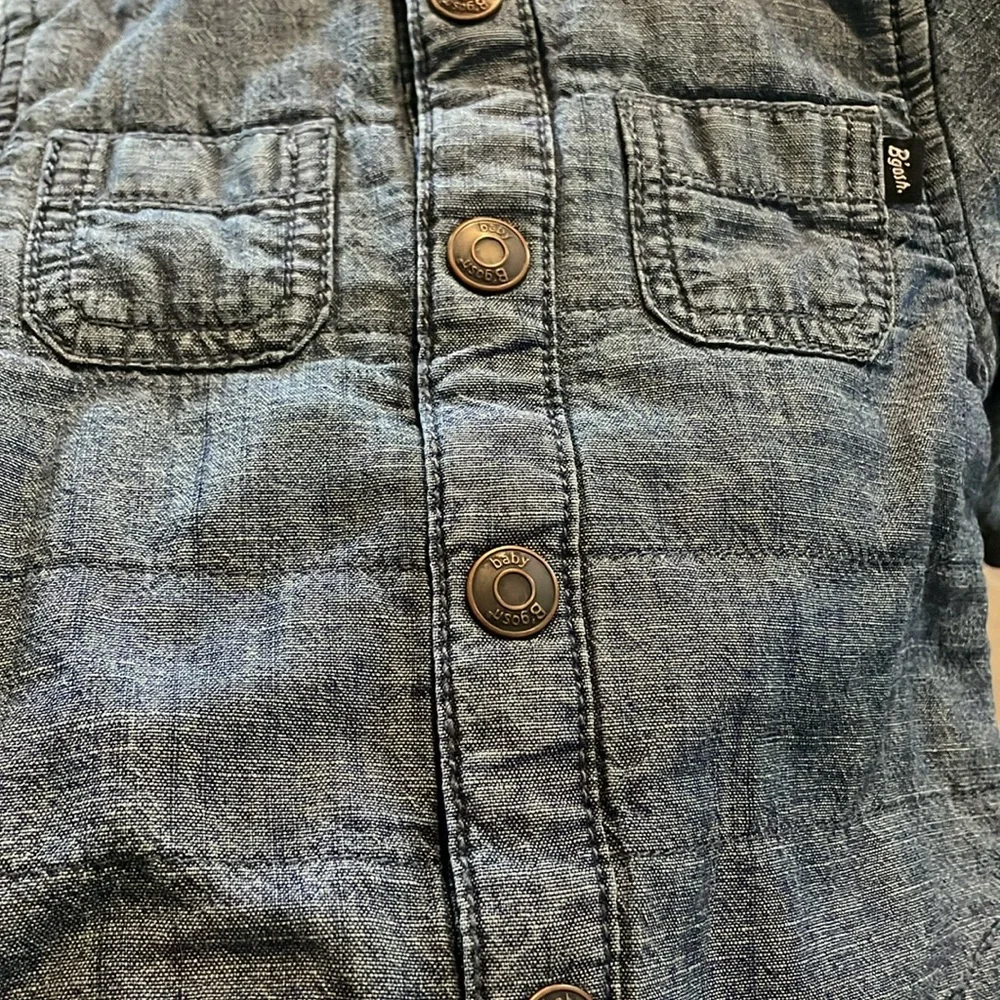 NWOT Oshkosh Baby quilted blue button up long sleeve Jacket size: 3M NEVER WORN